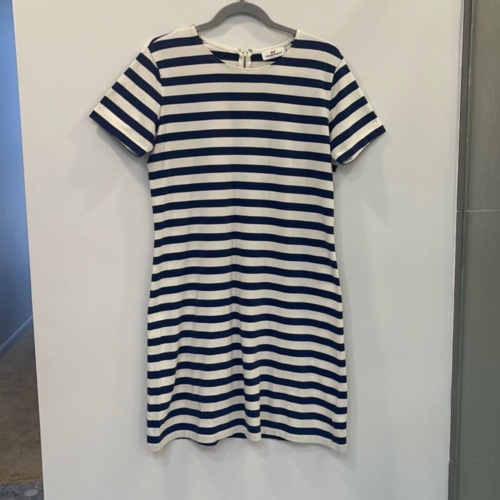 Vineyard Vines Striped Short Sleeve Dress sz S